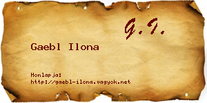 Gaebl Ilona névjegykártya